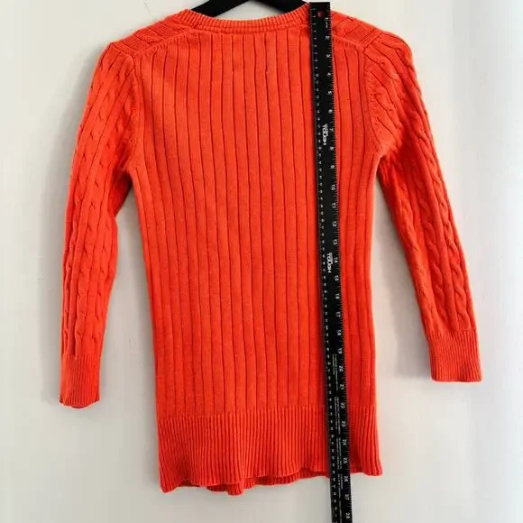 Vintage American Eagle Sweater Womens 100% Cotton Y2K 2009 Knit - Picture 5 of 7